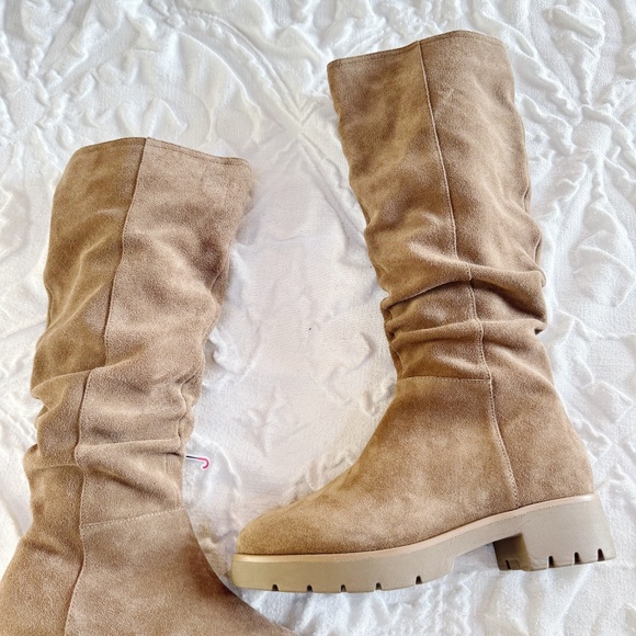 Blondo Keisha Tall Suede Waterproof Boots Size 8 New - Picture 5 of 7